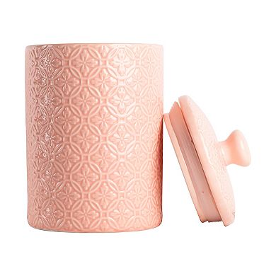 10 Strawberry Street Hampton Embossed 3-pc. Ceramic Canister Set