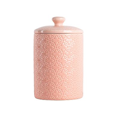 10 Strawberry Street Hampton Embossed 3-pc. Ceramic Canister Set