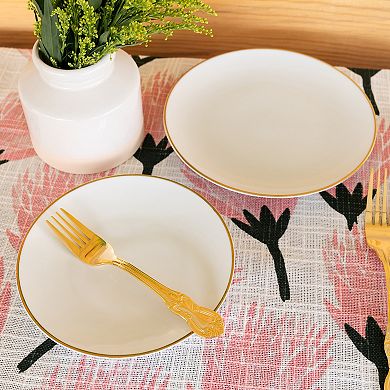 10 Strawberry Street Coupe Gold Line 6-pc. Salad Plate Set