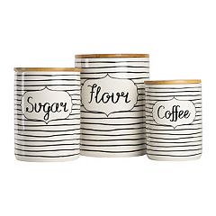 10 Strawberry Street Marquis 3-piece Canister Set - Blue