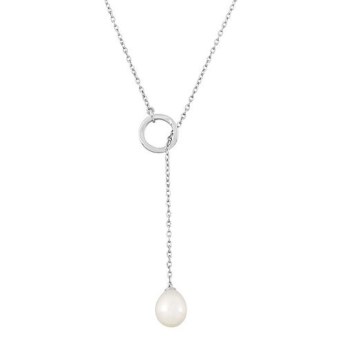 Simply Vera Vera Wang Sterling Silver Cultured Freshwater Pearl Lariat ...