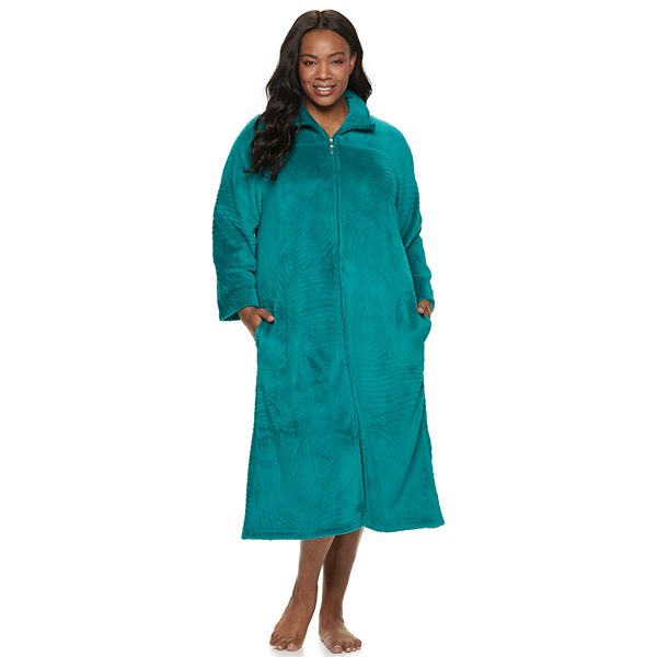 En effektiv elevation fattigdom Plus Size Miss Elaine Essentials Cuddle Fleece Long Robe