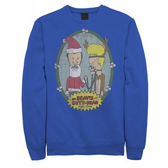 Men's Beavis And Butthead Christmas Portrait Tee