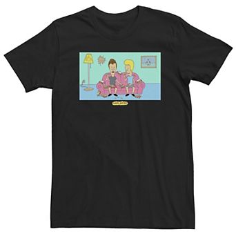 Men's Beavis And Butthead Couch Snacks Short Sleeve Tee