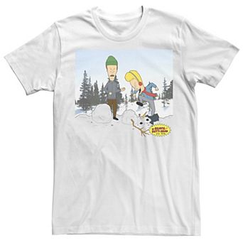 Men's Beavis And Butthead Snowman Short Sleeve Tee
