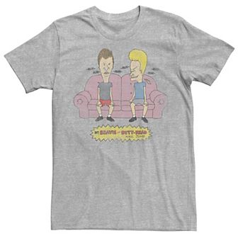 Men's Beavis And Butthead Couch Laughs Short Sleeve Tee