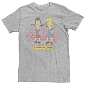 Men's Beavis And Butthead Couch Laughs Short Sleeve Tee