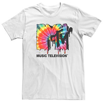 Men's MTV Tie Dye Drip Logo Tee