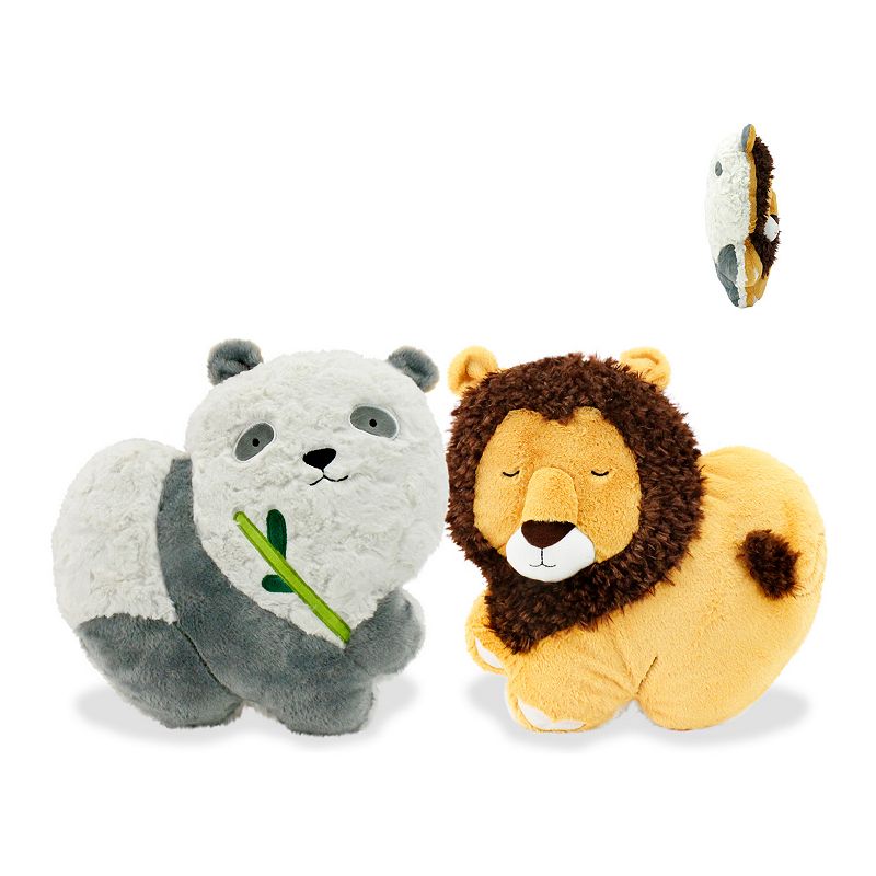 Animal Adventure Soft Landing Backflips Panda/Lion 2-in-1 Reversible Charac