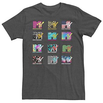 Men's MTV All Logo Styles Grid Tee