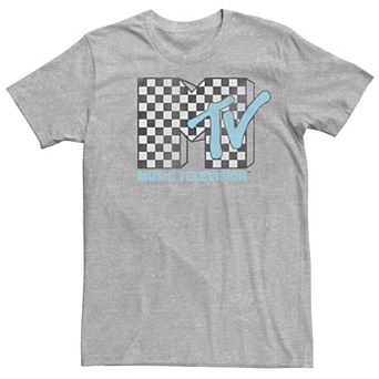 Men's MTV Vintage Checkered Logo Short Sleeve Tee