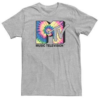 Men's MTV Spiral Tie-Dye Fill Logo Tee