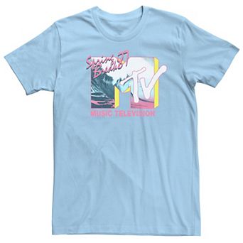 Men's MTV Spring Break '87 Tidal Wave Logo Short Sleeve Tee