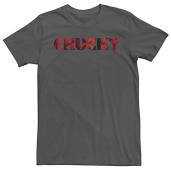 Men's Chucky Red Text Good Guys Doll Fill Tee