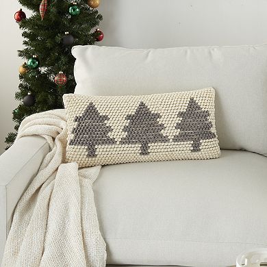 Mina Victory Christmas Tree Loops Throw Pillow