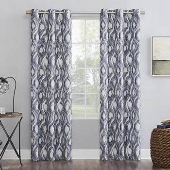The Big One 2 Pack Illona Ikat Ogee Grommet Curtain Panel Pair