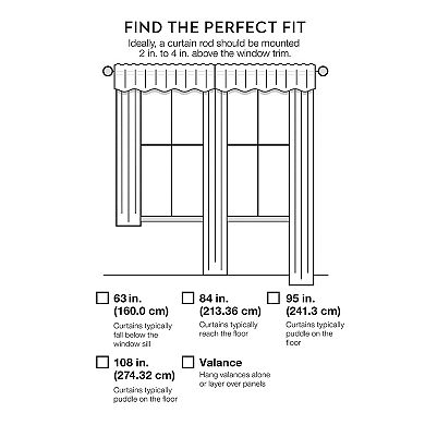 The Big One® 2-pack Raiden Solid Grommet Window Curtain Set