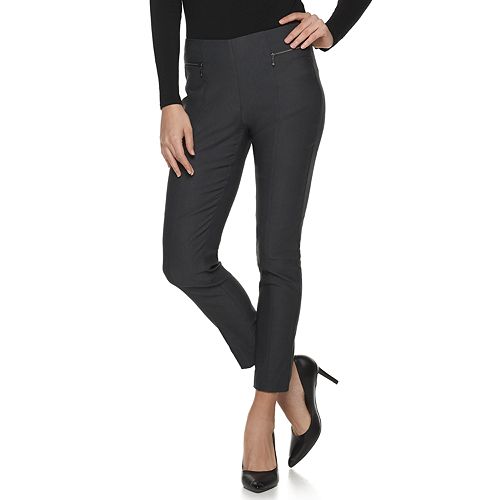 high rise skinny ankle pants