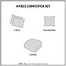 Mi Zone Phoebe Metallic Printed Reversible Comforter Set