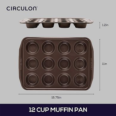 Circulon Nonstick Bakeware 12-Cup Muffin Pan