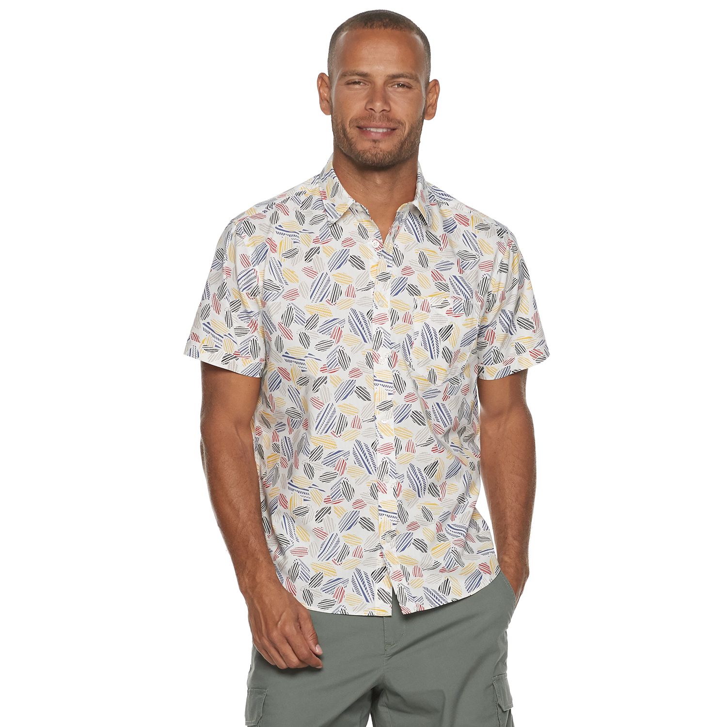 kohls men's short sleeve dress shirts