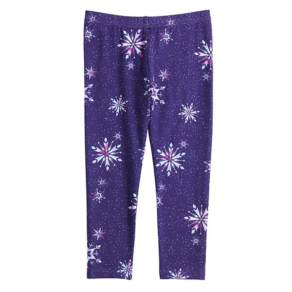 Girls Leggings, Snowflake Leggings