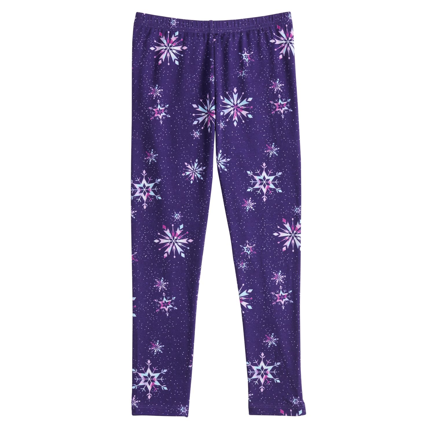 girls snowflake leggings