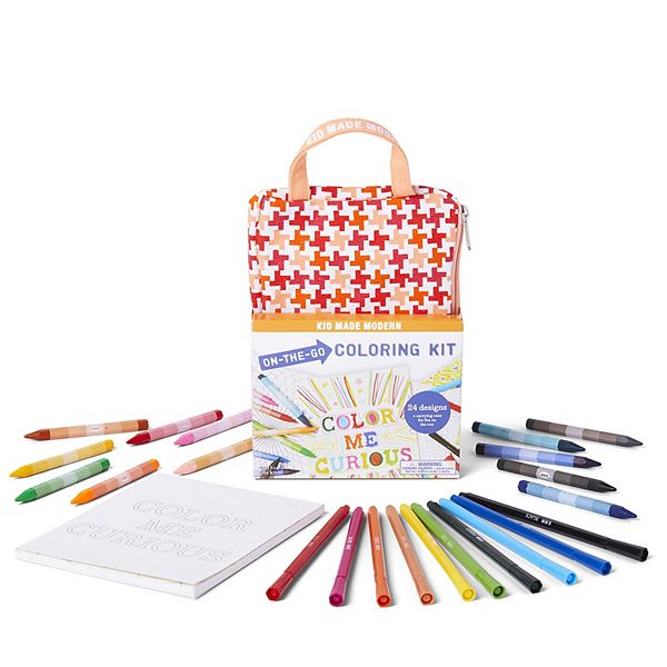 KID MADE MODERN On The Go Coloring Kit, 1 EA