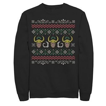 Men's Marvel Loki Ugly Christmas Sweater Tee