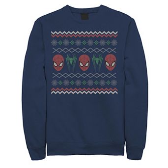 Men's Marvel Spider-Man Ugly Christmas Sweater Fleece