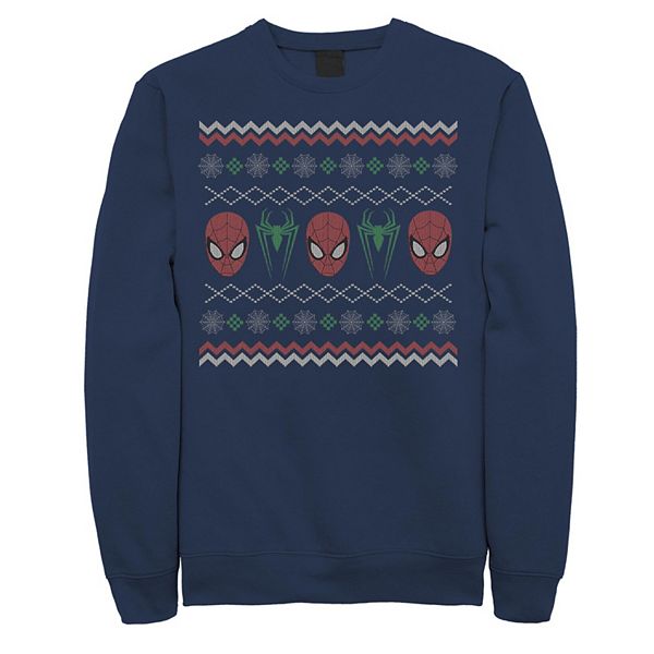 Men s Marvel Spider Man Ugly Christmas Sweater Fleece