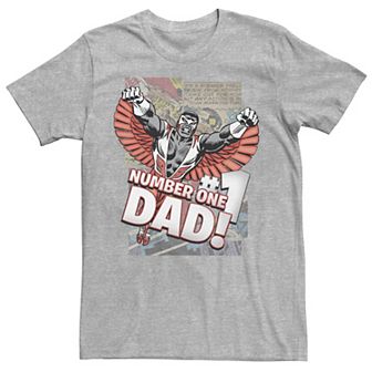 Men's Marvel Falcon Retro #1 Dad Short Sleeve Tee