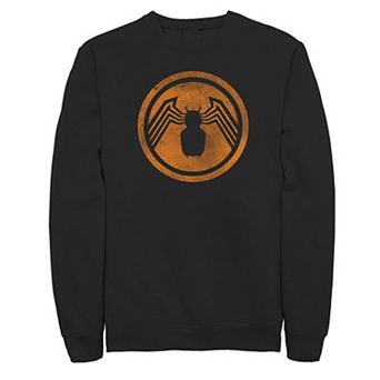 Men's Marvel Venom Orange Halloween Logo Fleece
