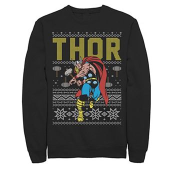Men's Marvel Thor Ugly Christmas Sweater Fleece