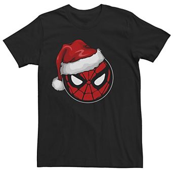 Men's Marvel Spider-Man Santa Hat Short Sleeve Tee