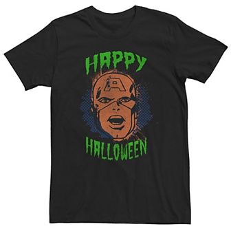 Men's Marvel Captain America Happy Halloween Short Sleeve Tee