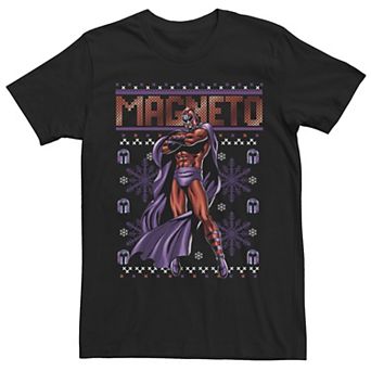 Men's Marvel Magneto Ugly Christmas Sweater Short Sleeve Tee