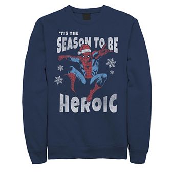 Men's Marvel Spider-Man Season To Be Heroic Fleece