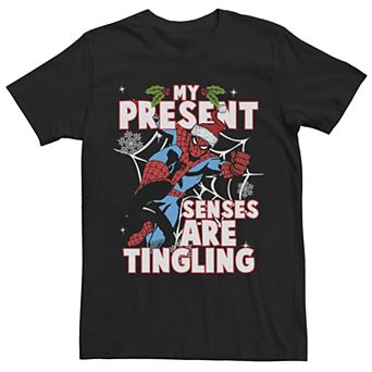 Men's Marvel Spider-Man Present Senses Are Tingling Tee