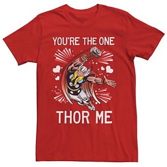 Men's Marvel You're The One Thor Me Valentine's Day Short Sleeve Tee