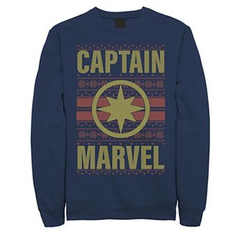 Men's Captain Marvel Symbol Christmas Fleece