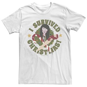 Men's Anna I Survived Christmas Cartoon Tee