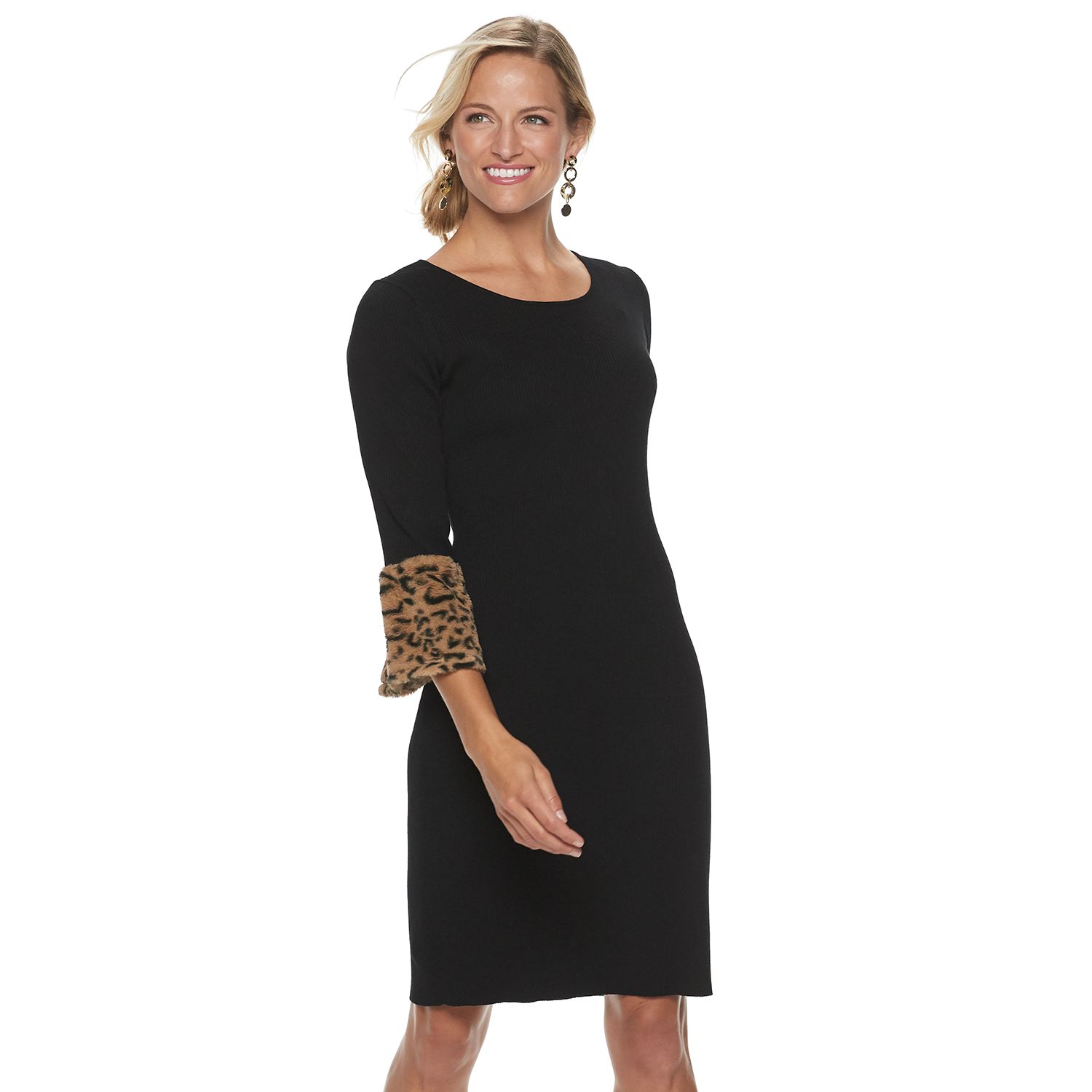 nina leonard wrap dress