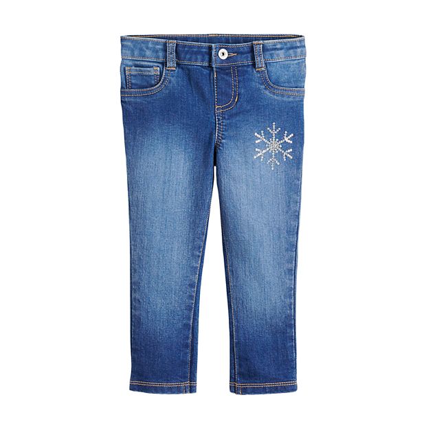 Disney s Frozen Toddler Girl Snowflake Jeans by Jumping Beans