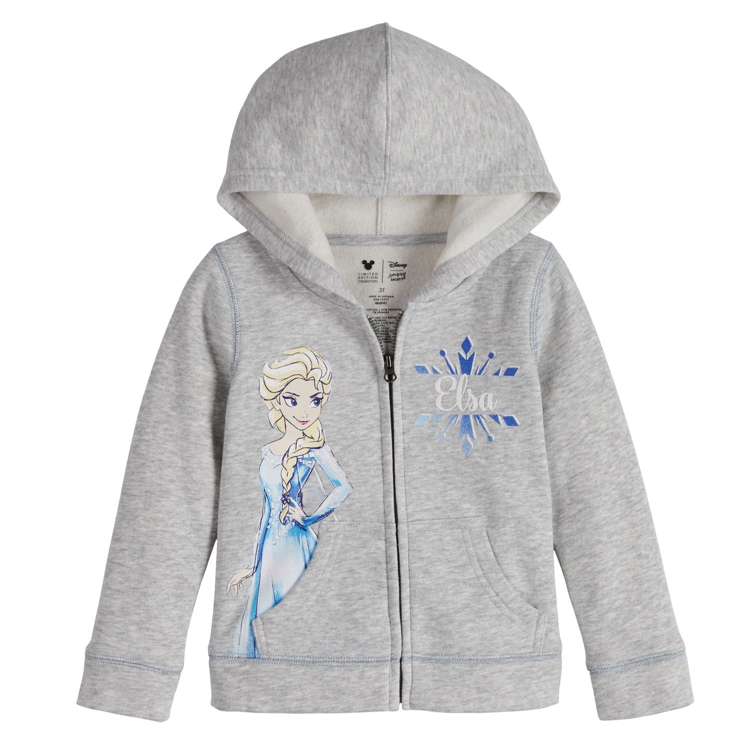 frozen zip up hoodie