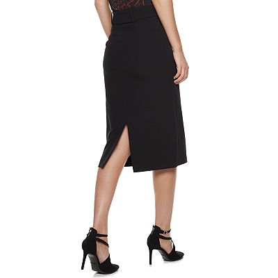 Petite Nine West Belted Pencil Skirt
