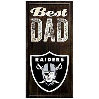 Oakland Raiders Best Dad Sign