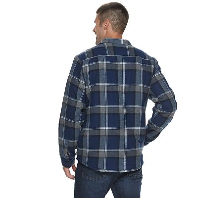 Coleman men's sherpa lined flannel shirt jacket hotsell