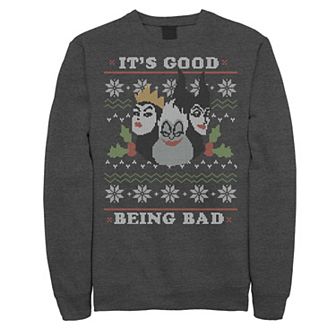 Men's Disney Villains Good To Be Bad Ugly Christmas Fleece