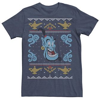 Disney's Aladdin Genie Men's Ugly Christmas Sweater Tee